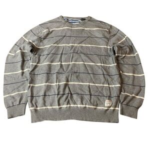 Esprit Men’s No. 30 Superior Quality Striped Cotton Sweater Medium